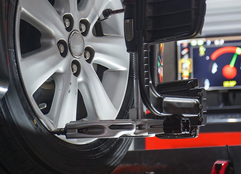 Alignment being checked by computer