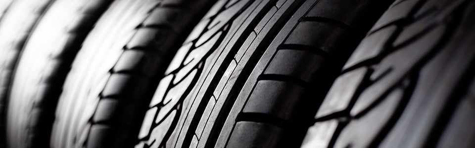 a row of car tires